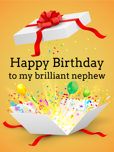Happy Birthday To My Brilliant Nephew - Happy Birthday Wishes, Memes, SMS & Greeting eCard Images